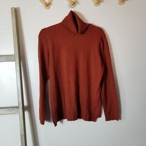 CYRUS WOMEN'S ORANGE TURTLENECK SWEATER SIZE LARGE